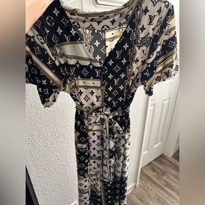 Geometric Black and White jumpsuit